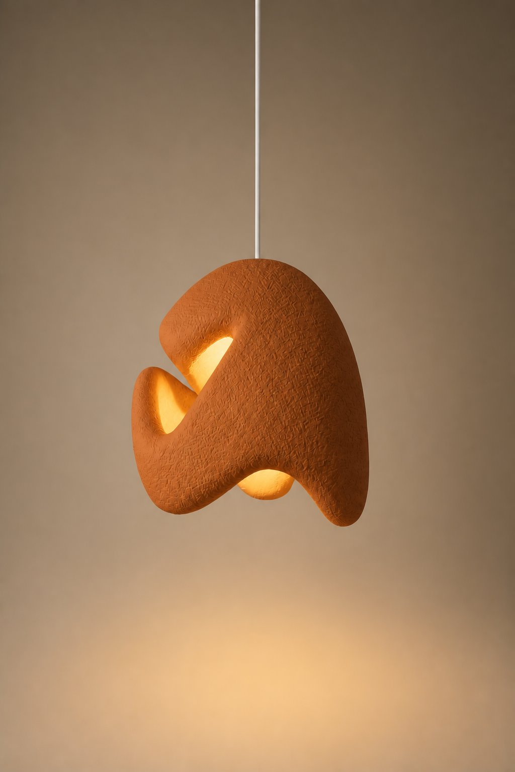 Maison Moya - alvea-woven-rattan-pendant - Brun Argile