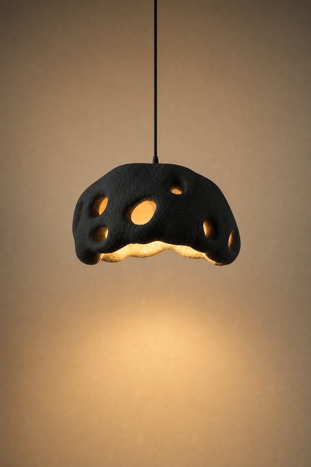 Maison Moya - Nid d'Abeille Honeycomb Pendant Lamp - Noir