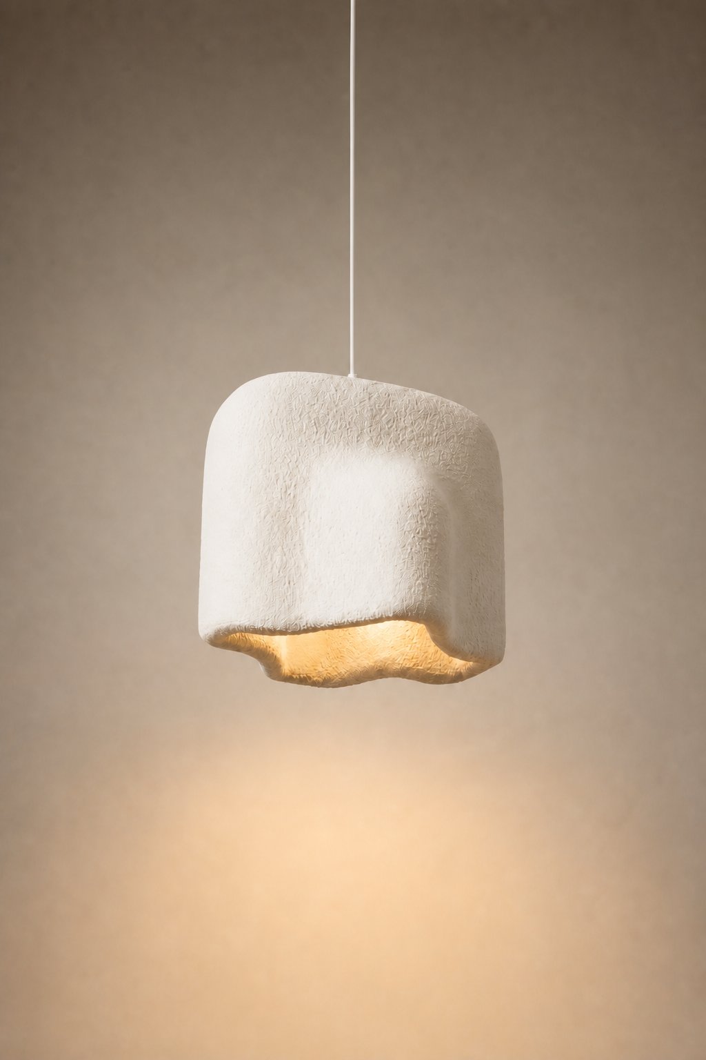Maison Moya - selle-saddle-pendant-lamp - Blanc Craie