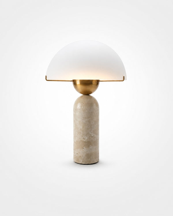 Travertin Dôme Lampe à poser