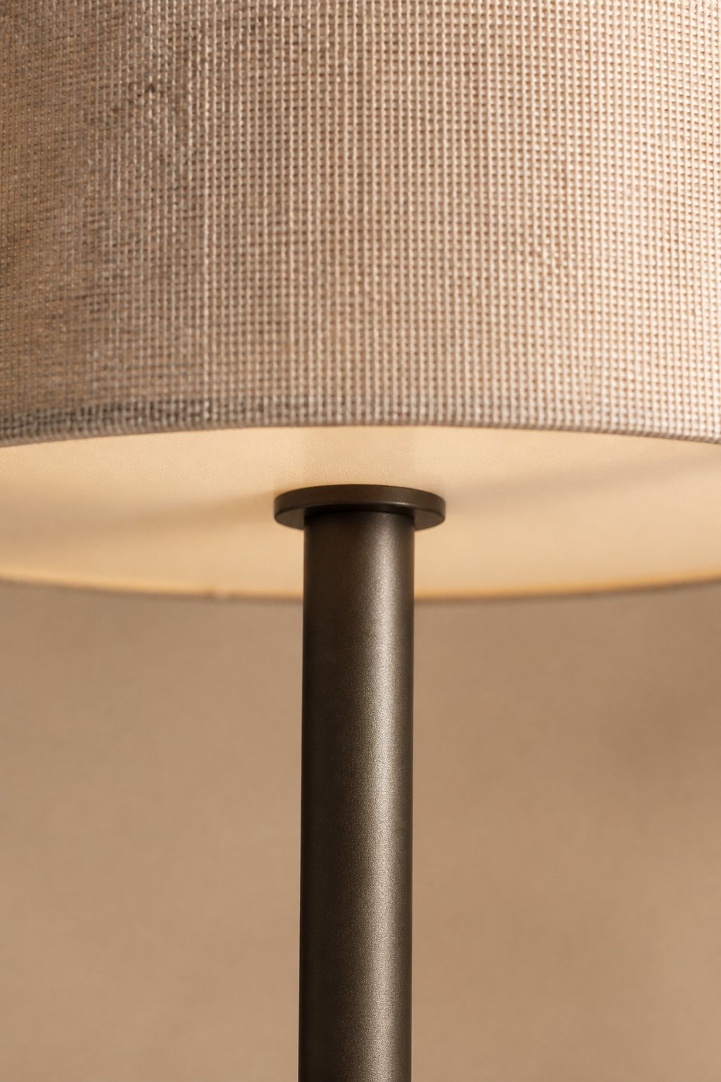Maison Moya - Trompette Drum Shade Floor Lamp - closeup detail