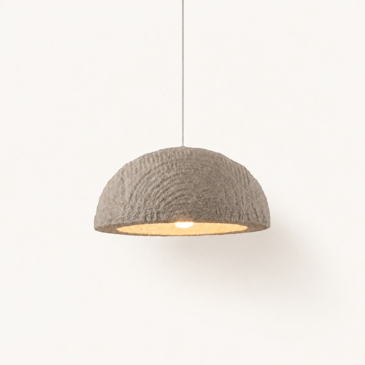 Demi-Lune Sculpted Dome Pendant Lamp