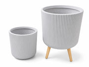 trepied ribbed planter