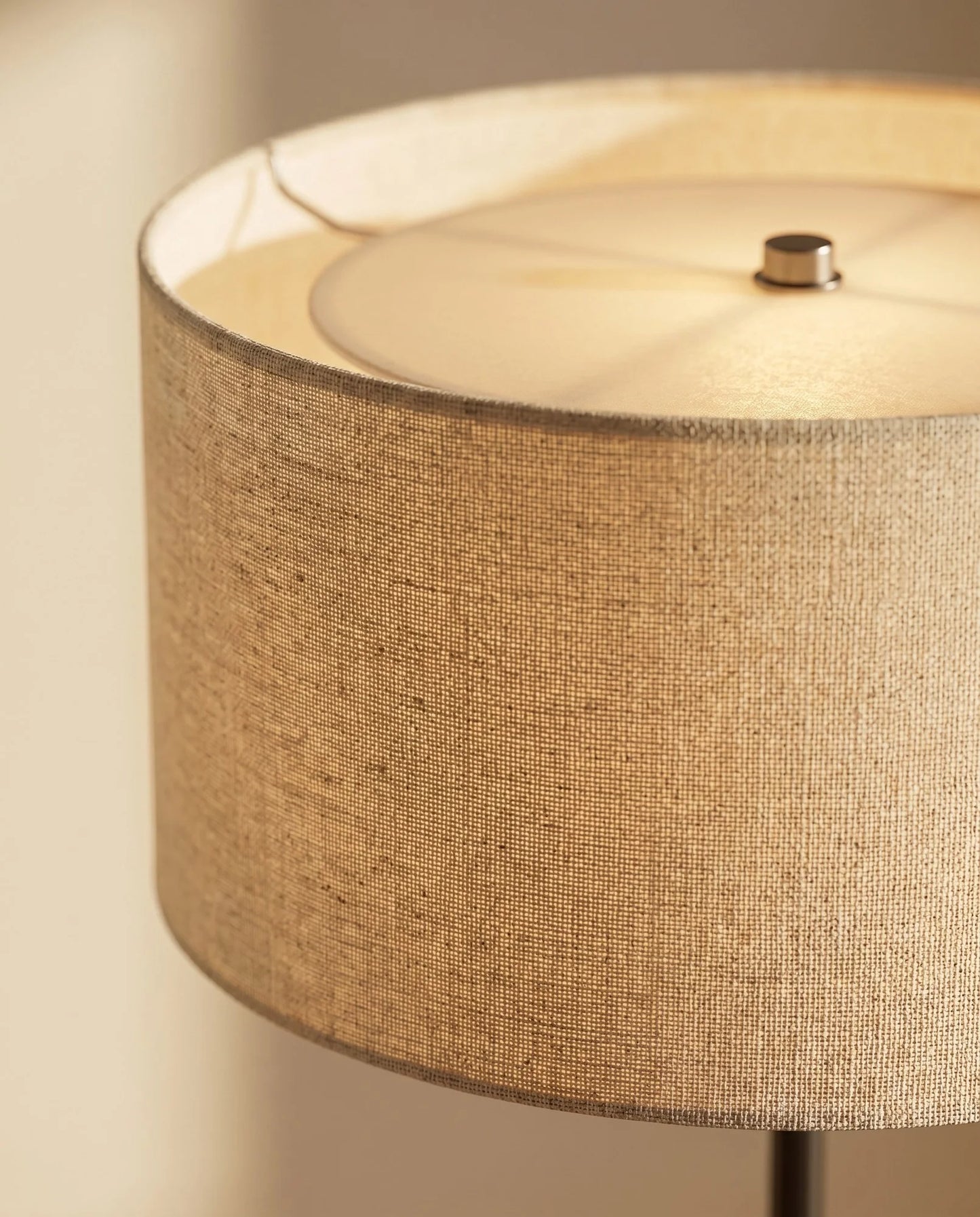 Maison Moya - Trompette Drum Shade Floor Lamp - 03 closeup-top