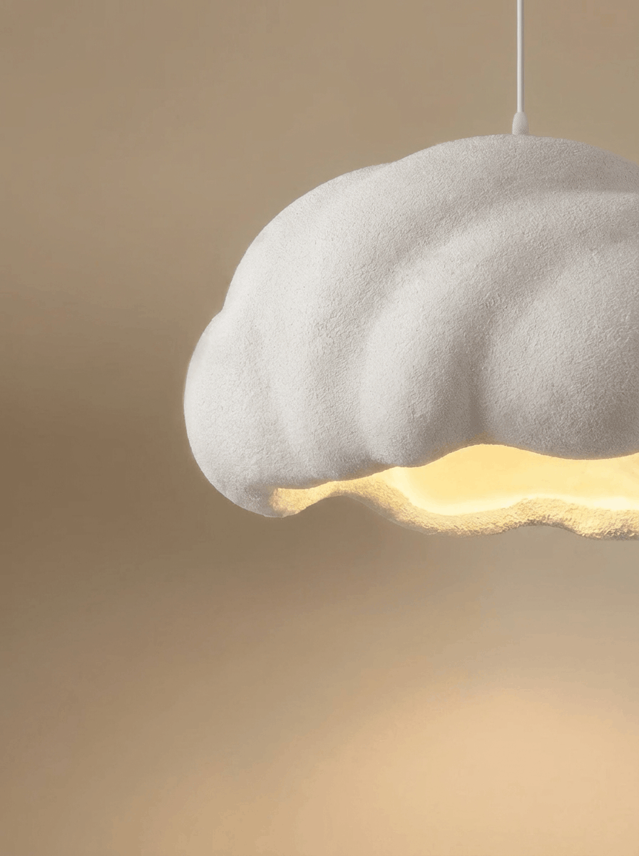 Nebula Smoked Glass Pendant Lamp detail view - Maison Moya sculptural pendant lamp