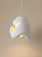 Alvea Woven Rattan Pendant Lamp detail view - Maison Moya distinctive pendant lamp