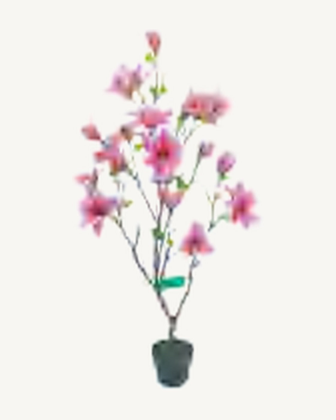 Aix Artificial Blossom Tree, Pink, full product studio view in the included nursery pot