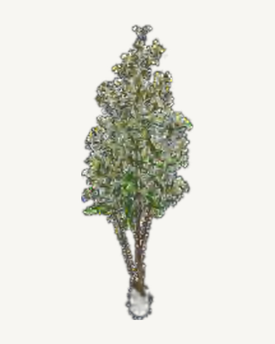 Bergamo Artificial Olive Tree, full product studio view in the included nursery pot