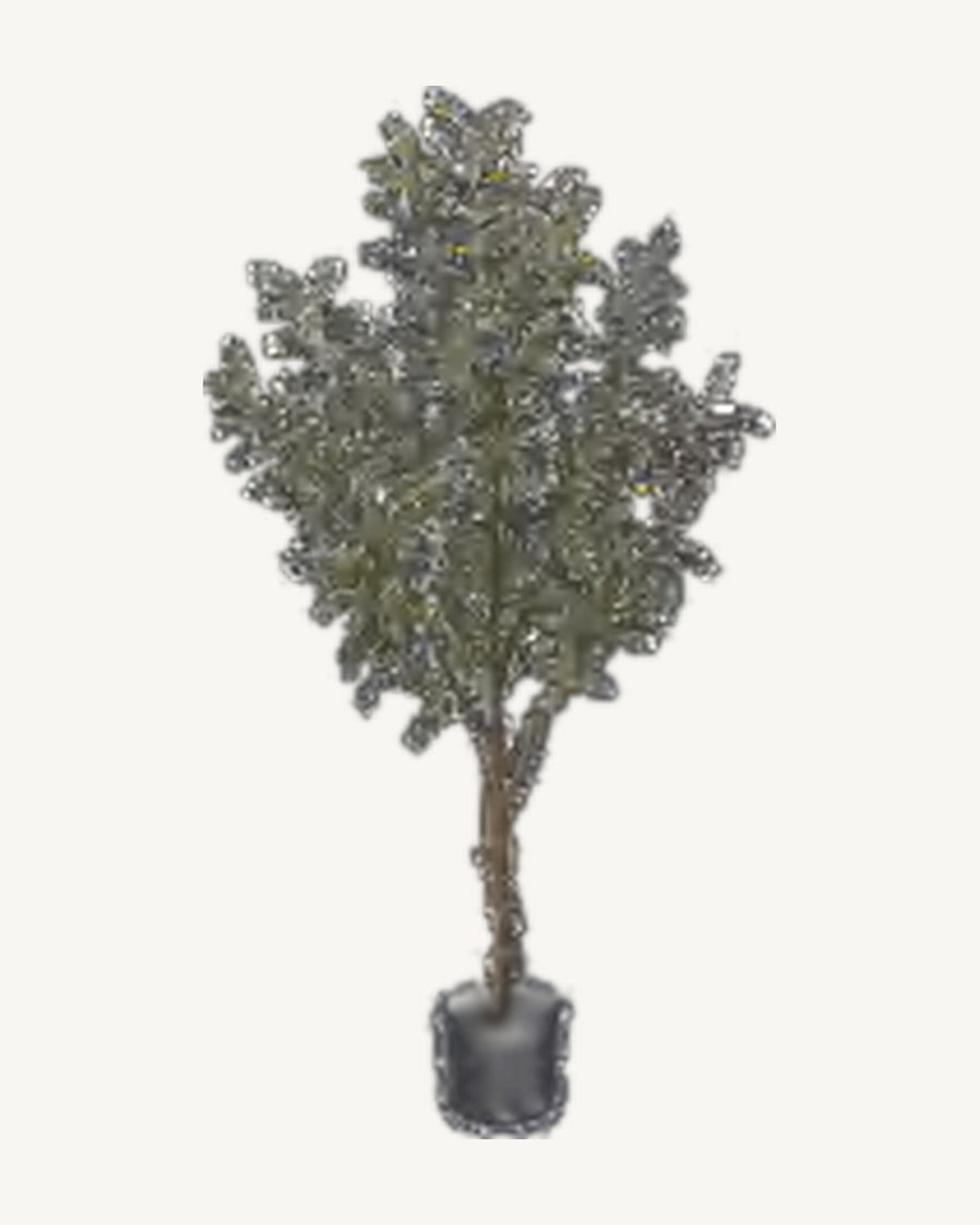 Capri Artificial Olive Tree, full product studio view in the included nursery pot