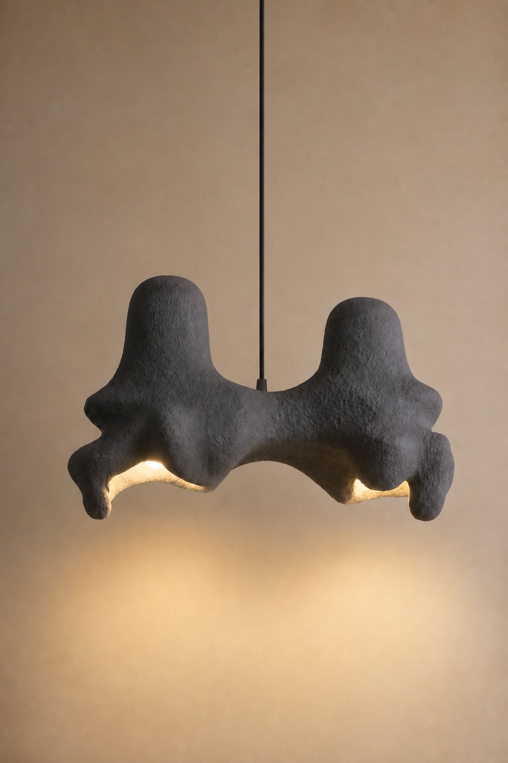 Maison Moya - cloche-jumelle-twin-bell-pendant - Anthracite