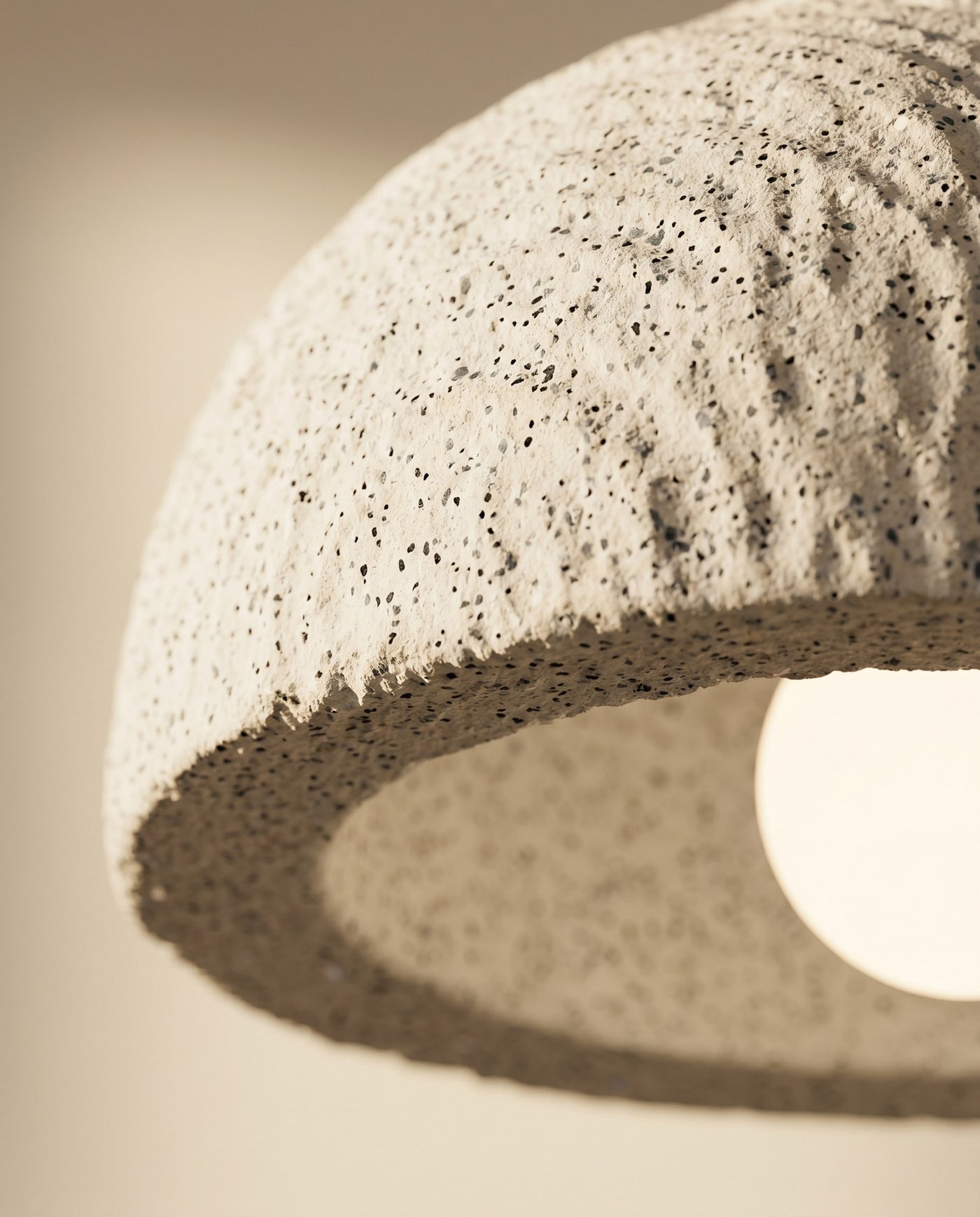 Maison Moya - Galet Terrazzo Speckled Pebble Pendant Lamp - 03 closeup-top