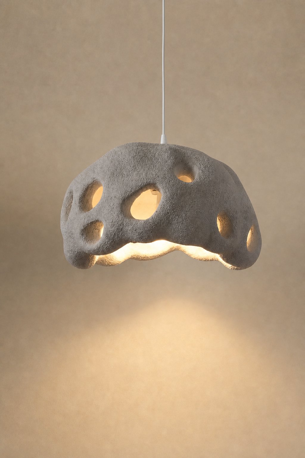 Maison Moya - Nid d'Abeille Honeycomb Pendant Lamp - Gris Galet