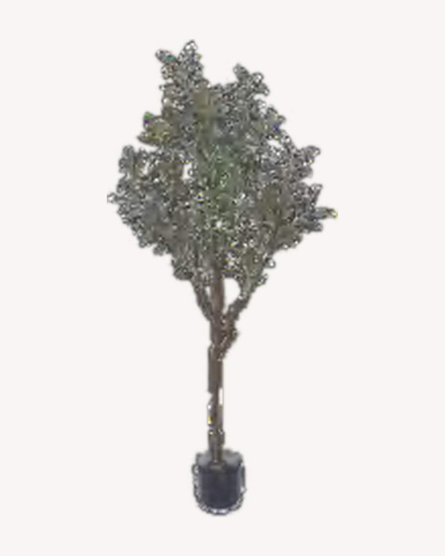 Salina Artificial Olive Tree, full product studio view in the included nursery pot