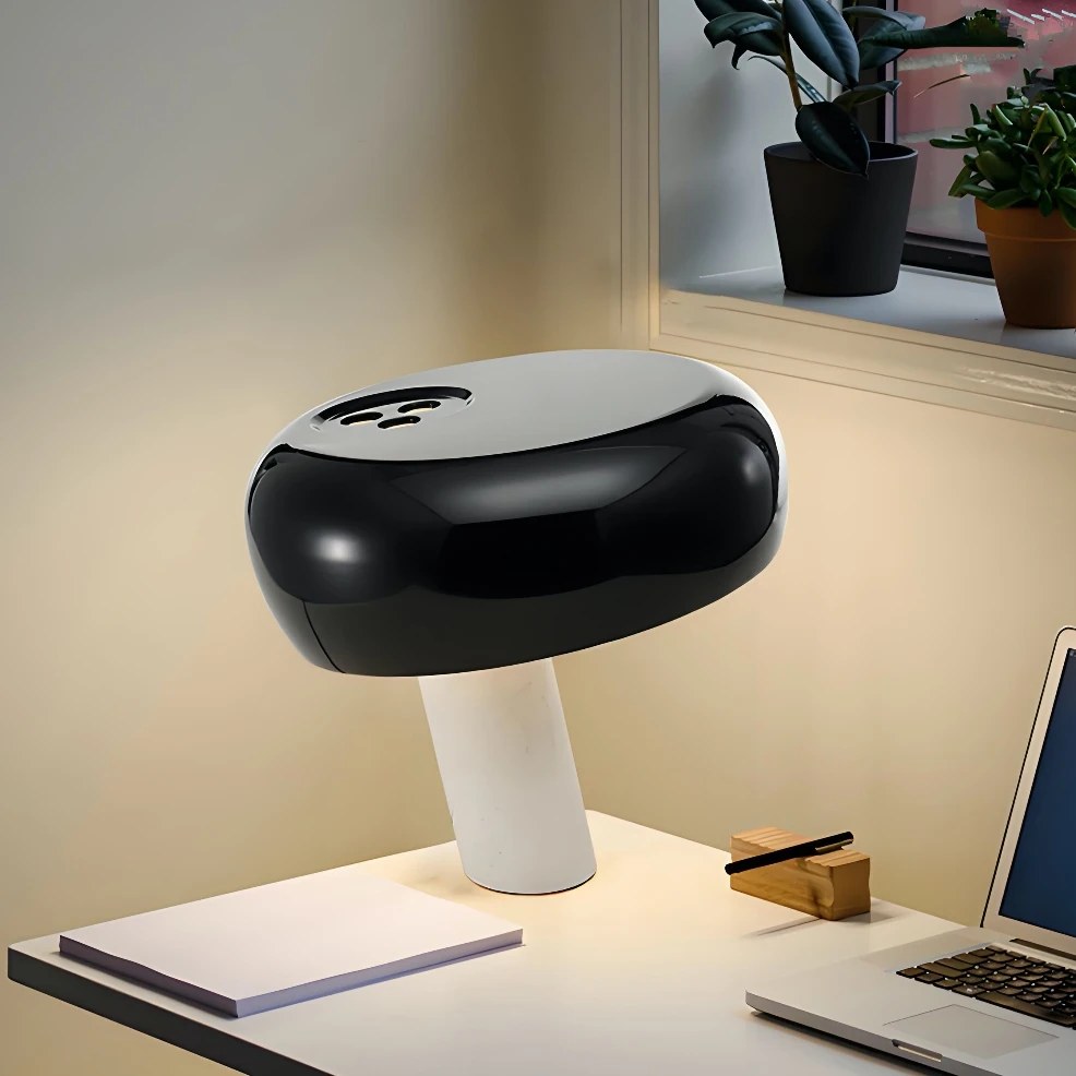 Champignon laquée Lampe à poser