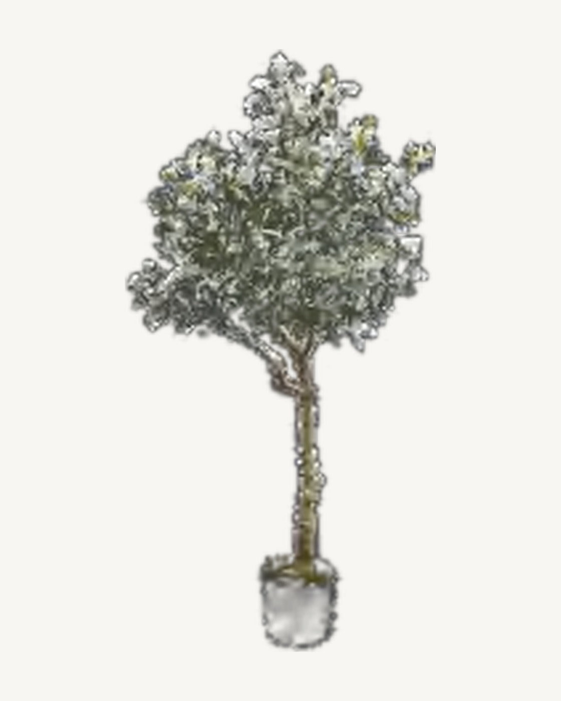 Varenna Artificial Olive Tree, full product studio view in the included nursery pot