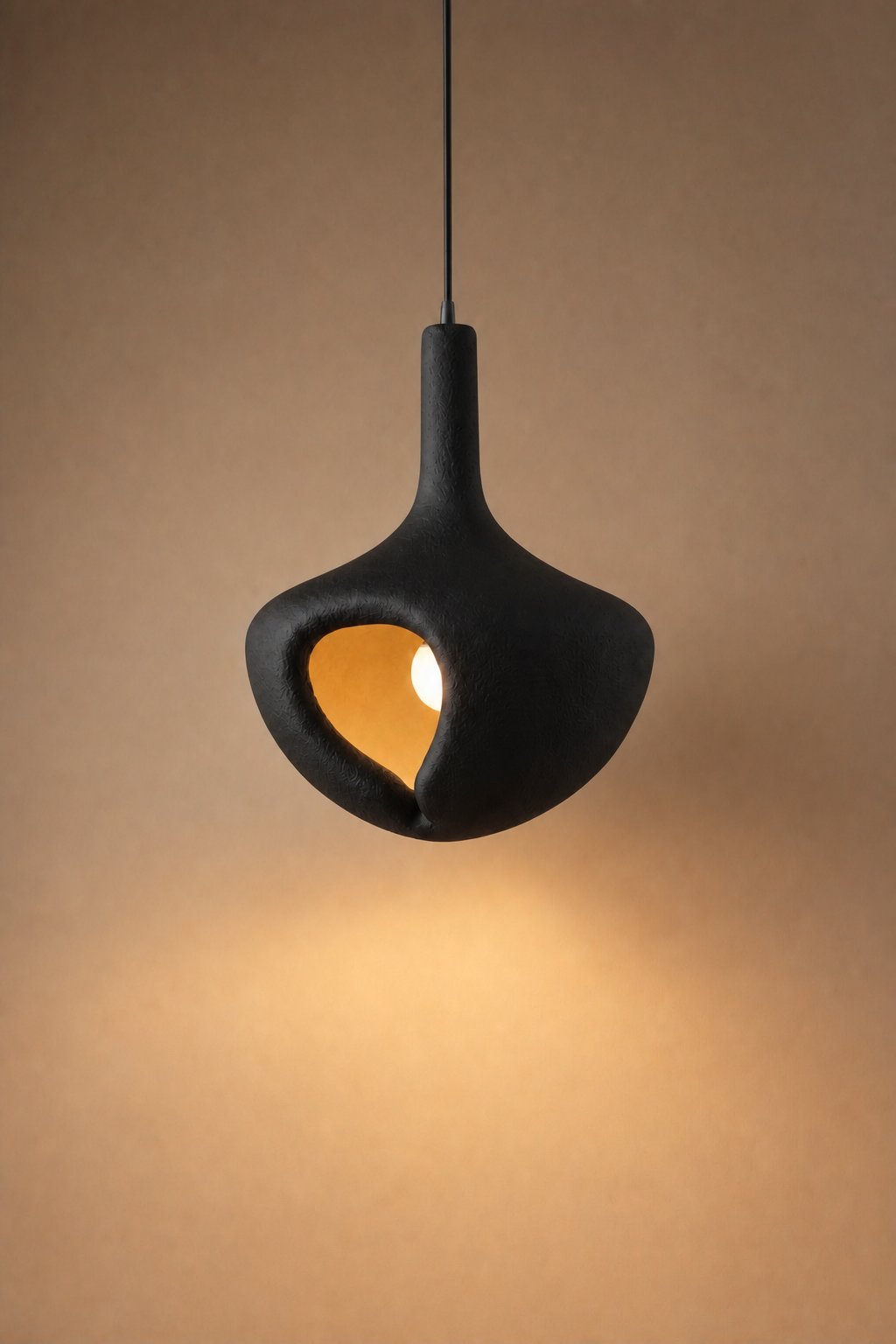 Maison Moya - vase-ceramic-bell-pendant - Black