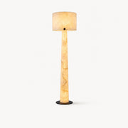 Albâtre Alabaster Column Floor Lamp