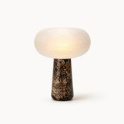 Brioche Ribbed Glass Marble Table Lamp