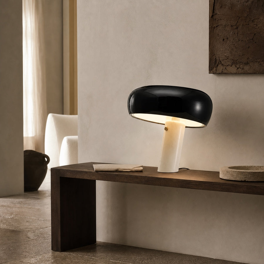 Lámpara de mesa lacada Champignon