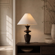 Sablier Turned Wood Table Lamp
