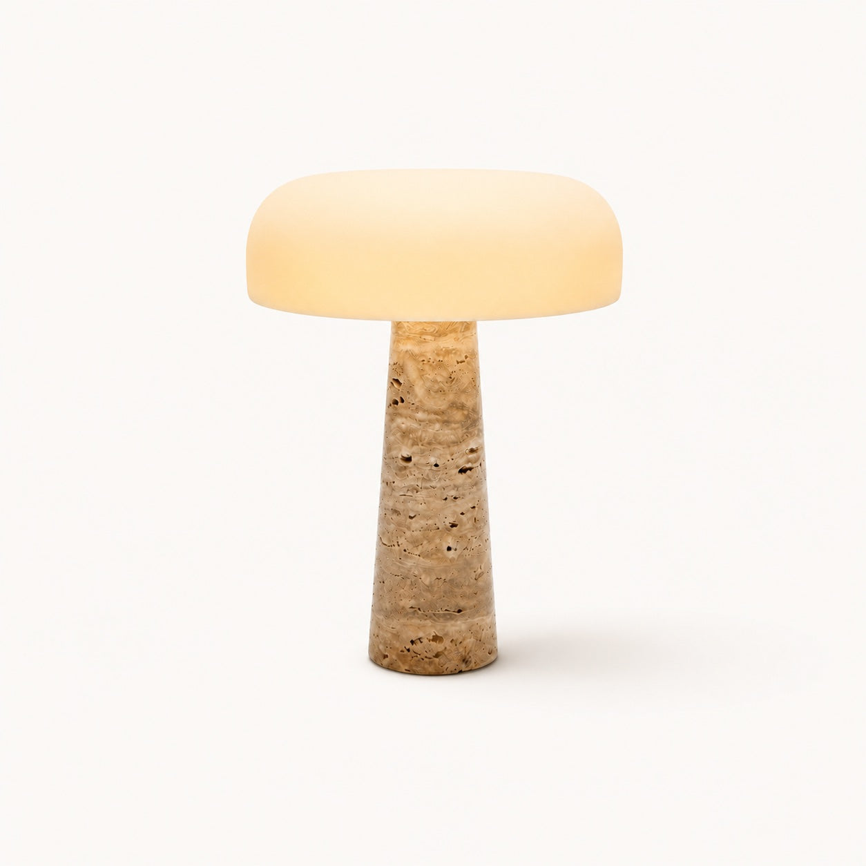Lámpara de mesa Travertin Cône