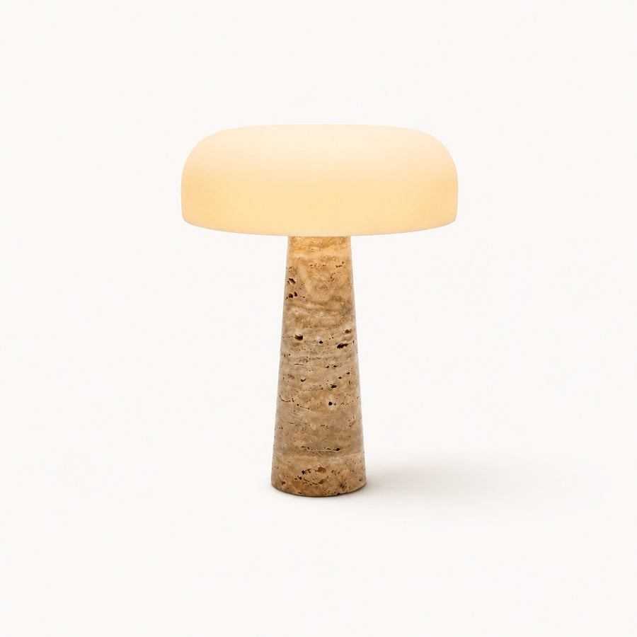 Lámpara de mesa Travertin Cône