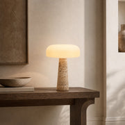 Lámpara de mesa Travertin Cône