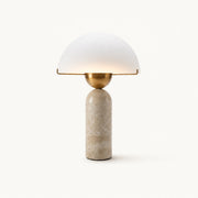 Lampe à poser Travertin Dôme